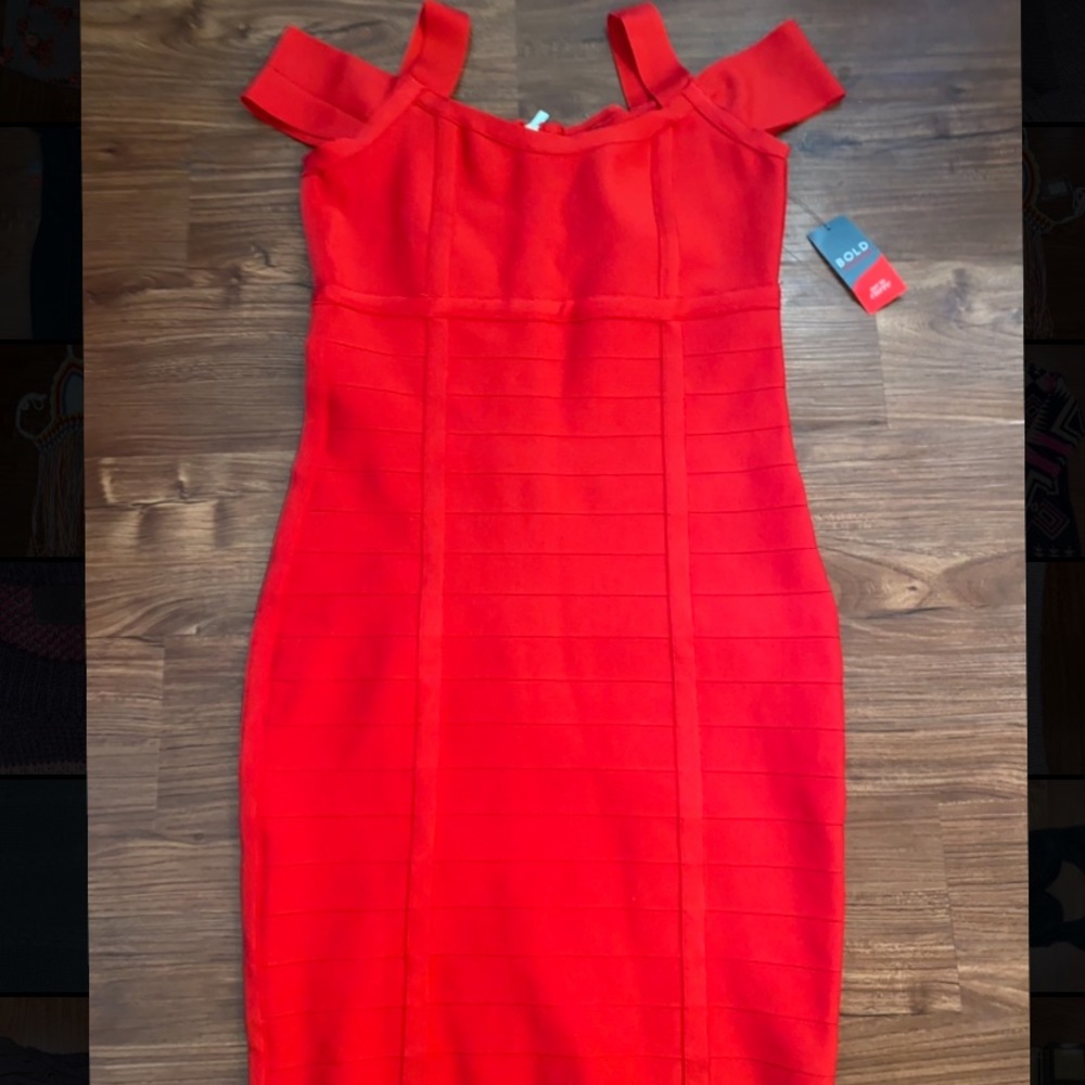 Bold elements body con dress